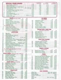 Menu - Page 1