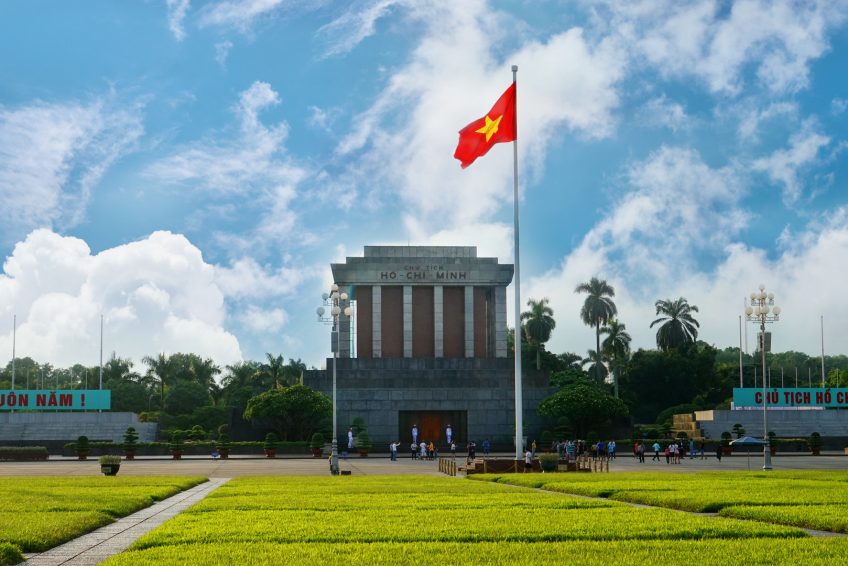 the ho chi minh memorial hall胡志明纪念堂
